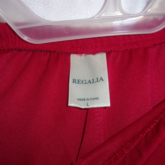 🎊 Regalia Red Palazzo Pants Large 12-14 EUC - Picture 5 of 9